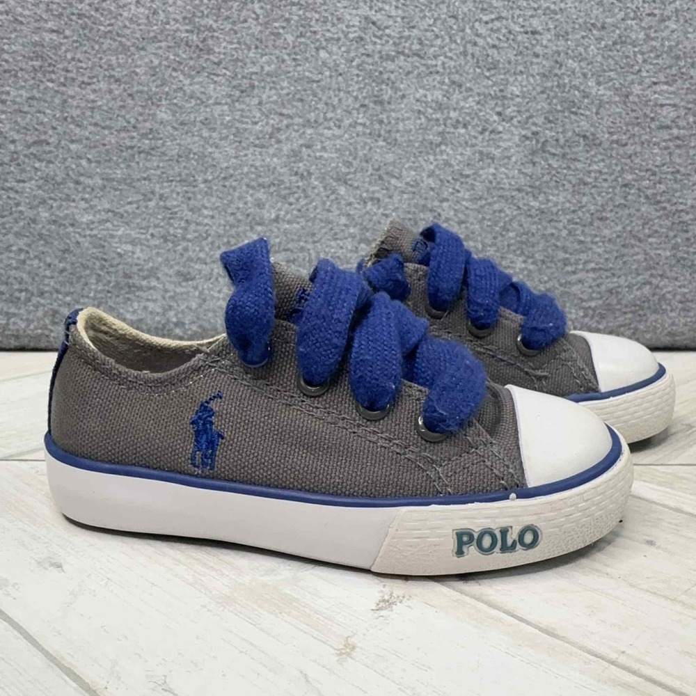 Polo‎ Ralph Lauren Toddler Little Kids Size 5 Carson Laceless Shoes Preppy Pony